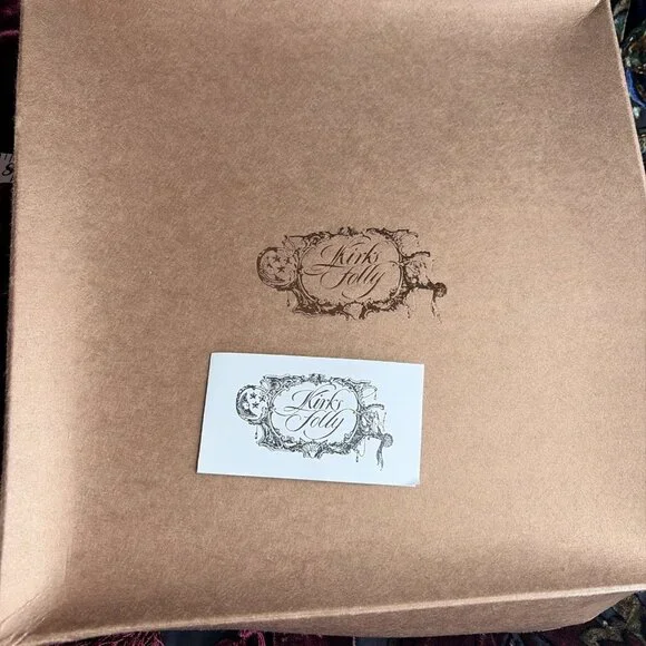 VTG Kirks Folly Burnout Velvet Cardigan Women's One Size Sequins Fringe Stunning - Picture 10 of 10